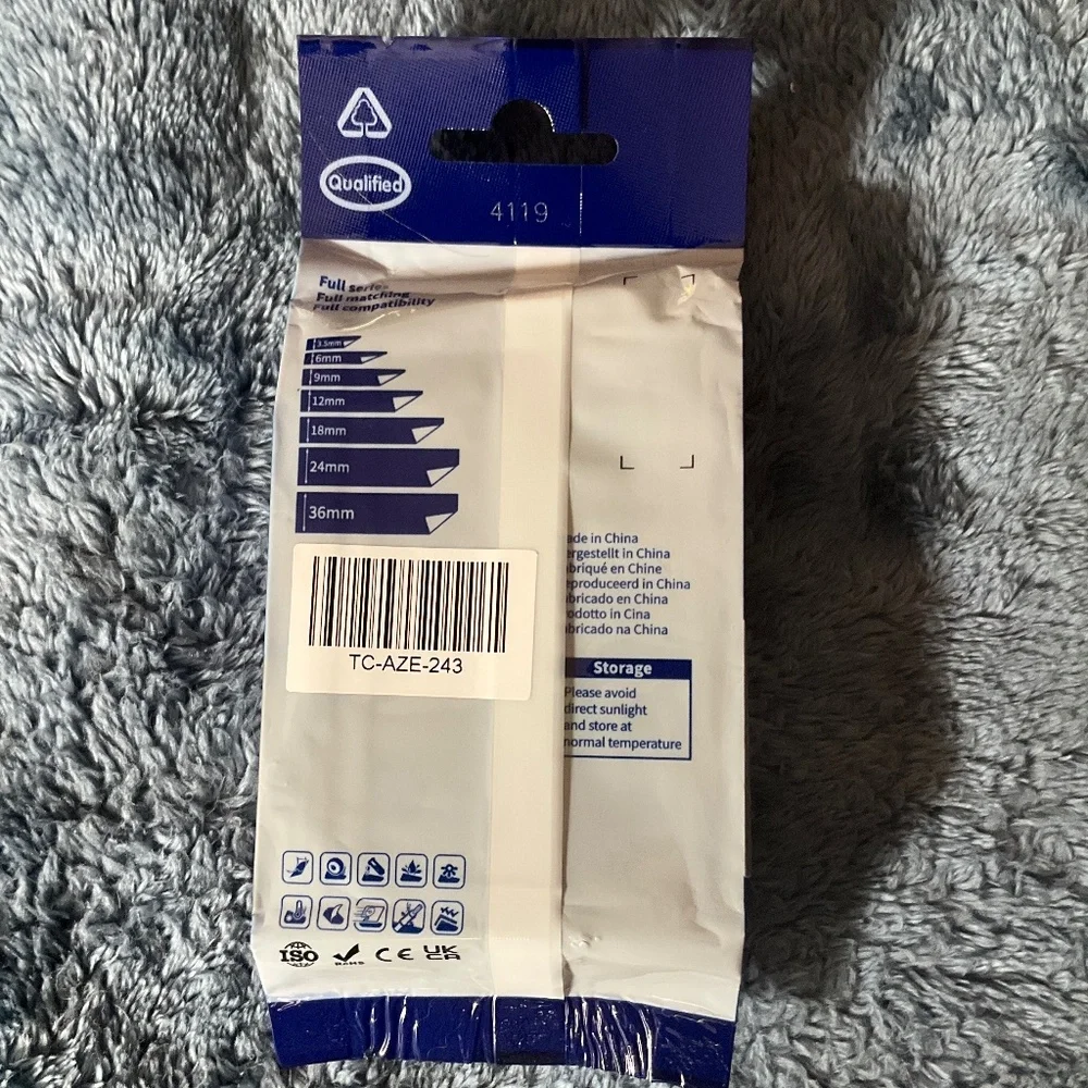 NineLeaf 5 Pack Compatible for Brother TZe-243 TZe243 TZ-243 TZ243 Label Tape 18